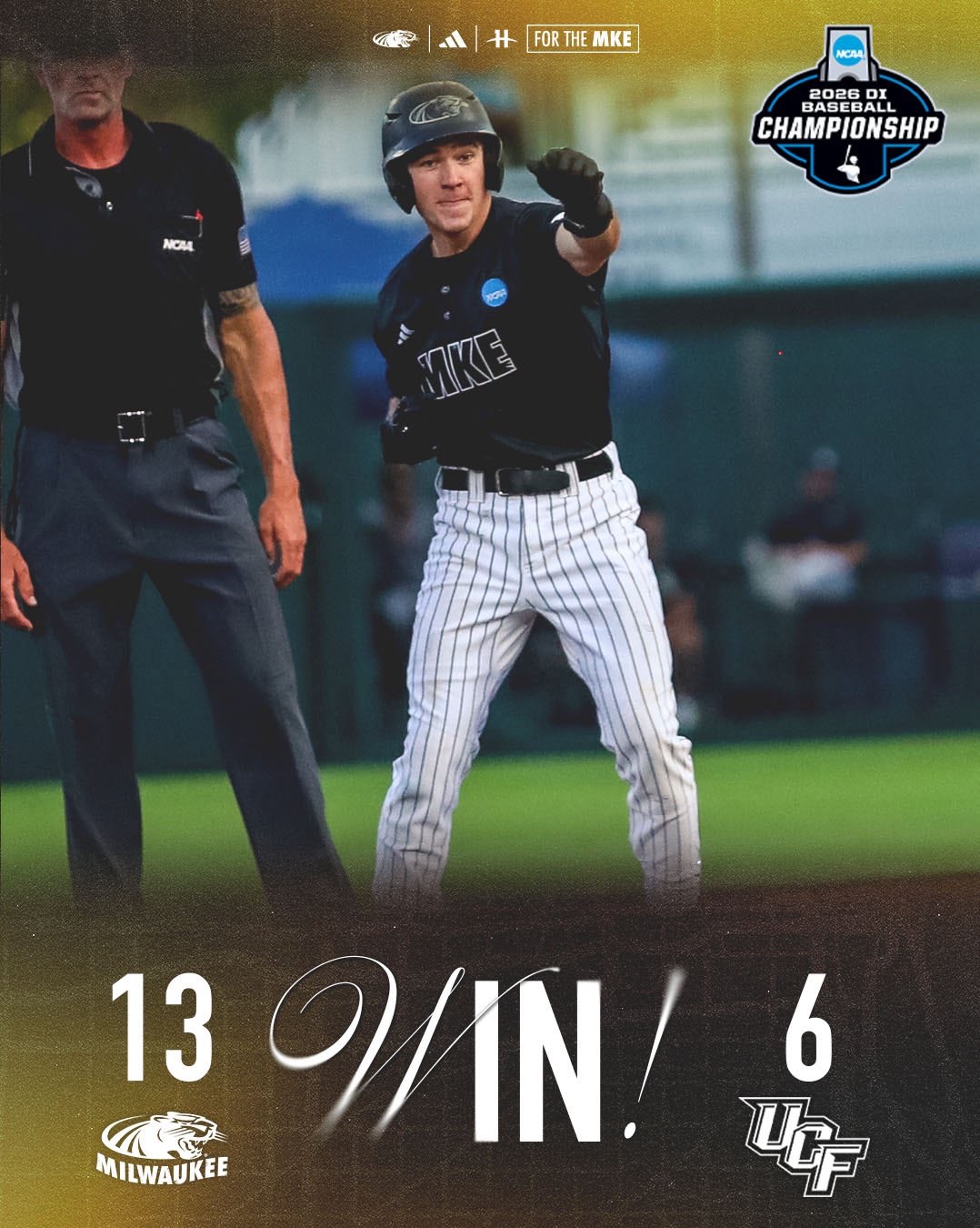 UW-Milwaukee Panthers Baseball Advances to Auburn Regional Final with Win Over UCF Knights